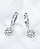 Moissanite Huggie Drop Earrings - Body By J'ne