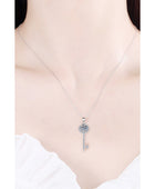 Moissanite Key Pendant Necklace - Body By J'ne