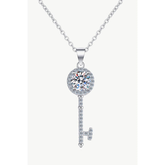 Moissanite Key Pendant Necklace - Body By J'ne