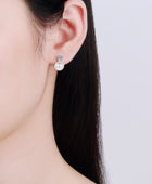 Moissanite Pearl Stud Earrings - Body By J'ne
