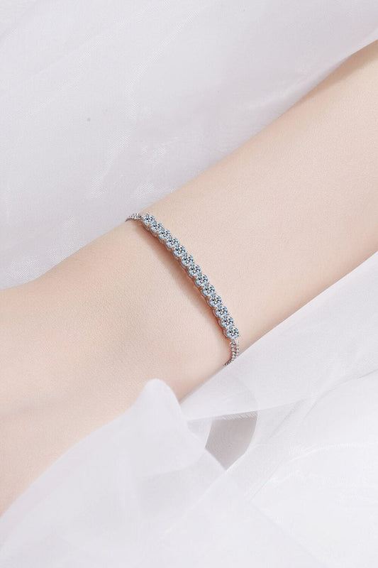 Moissanite Sterling Silver Bracelet - Body By J'ne