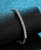 Moissanite Sterling Silver Bracelet - Body By J'ne