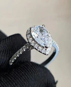 Moissanite Teardrop Cluster Ring - Body By J'ne