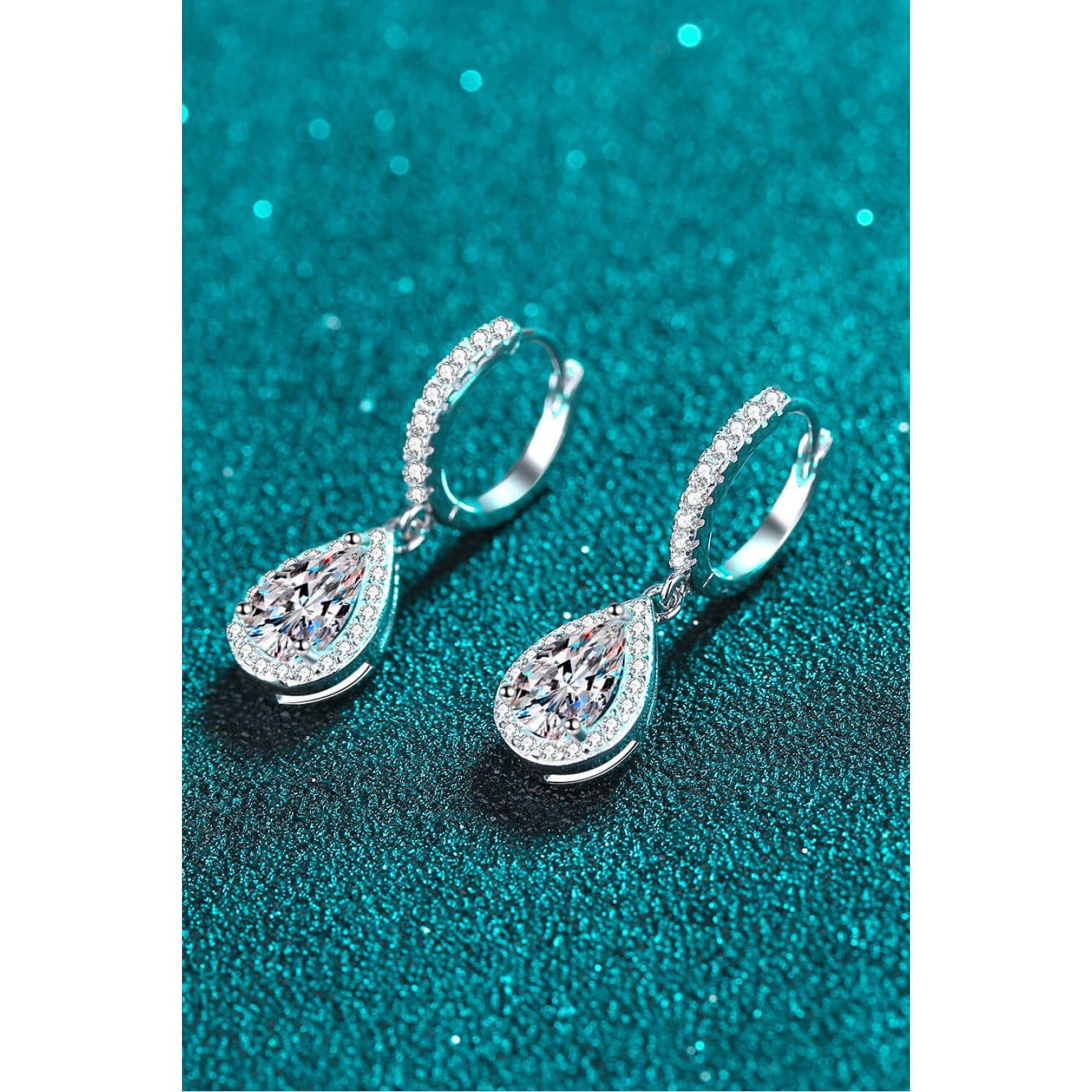 Moissanite Teardrop Earrings - Body By J'ne