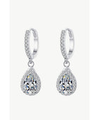 Moissanite Teardrop Earrings - Body By J'ne