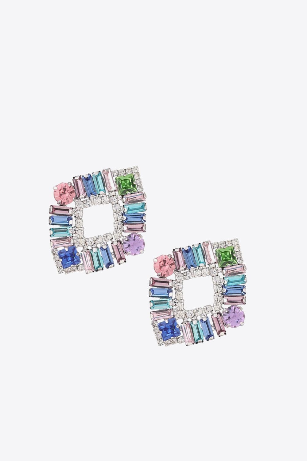 Multicolored Glass Stone Earrings - Body By J'ne