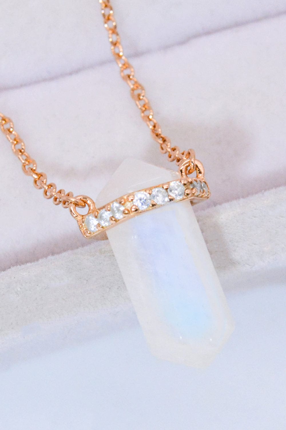 Natural Moonstone Chain-Link Necklace - Body By J'ne