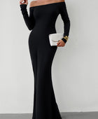 Off-Shoulder Long Sleeve Maxi Dress - Body By J'ne