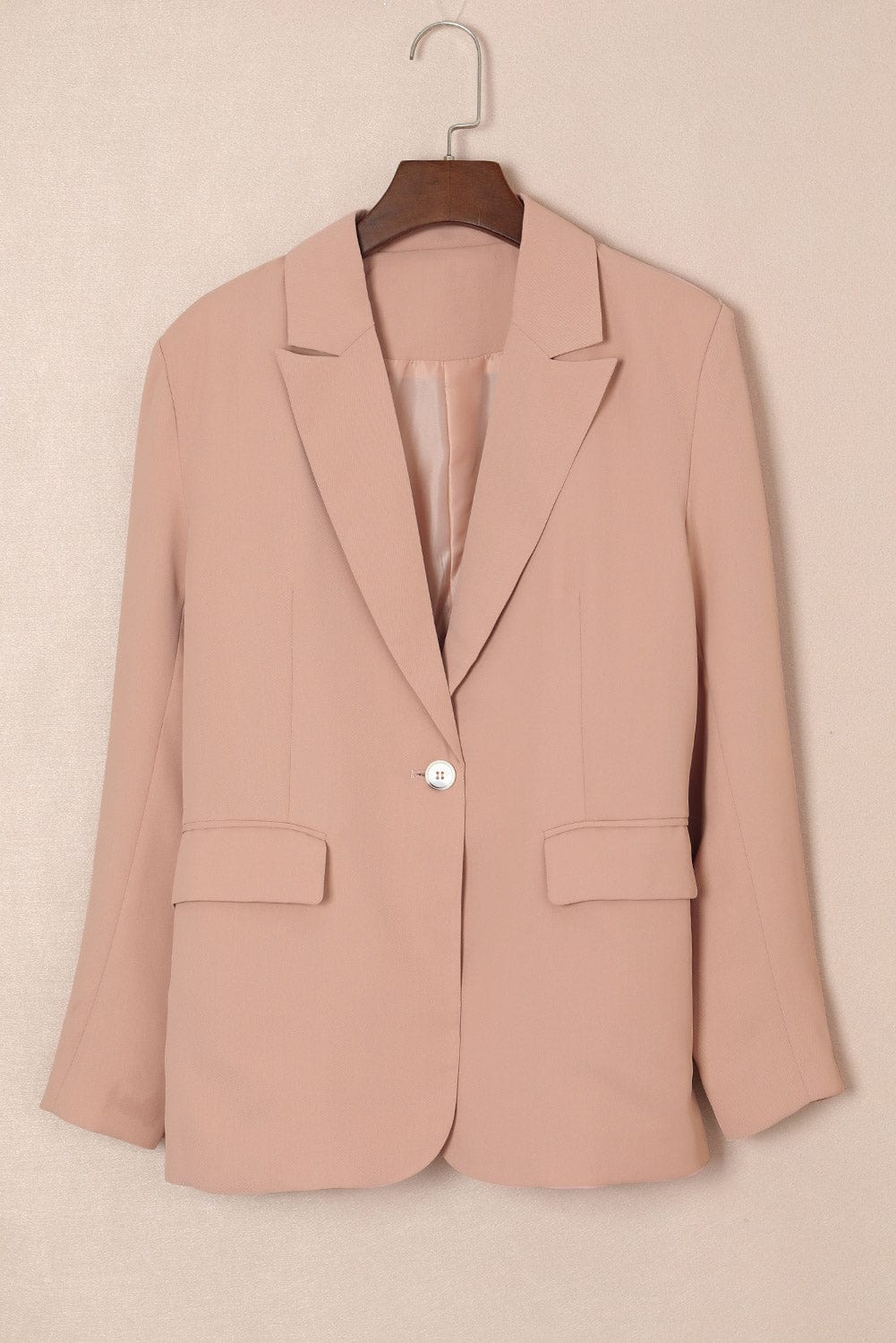 One-Button Flap Pocket Blazer - Body By J'ne