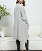 Open Front Dropped Shoulder Cardigan - Body By J'ne