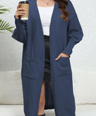 Open Front Dropped Shoulder Cardigan - Body By J'ne