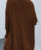 Open Front Dropped Shoulder Pocketed Cardigan - Body By J'ne