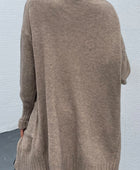 Open Front Dropped Shoulder Pocketed Cardigan - Body By J'ne