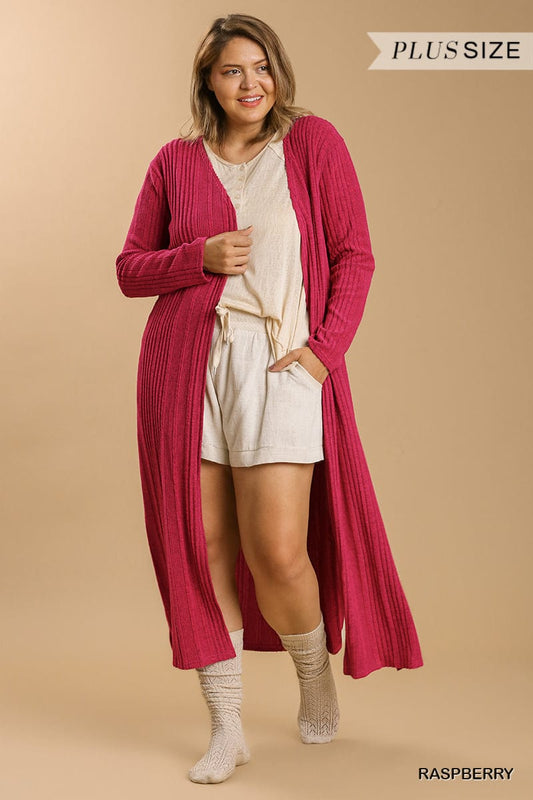 Open Front Long Body Cardigan - Body By J'ne