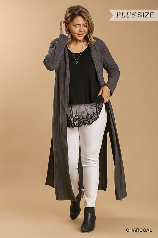 Open Front Long Body Cardigan - Body By J'ne