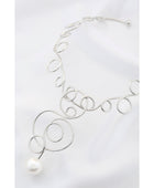 Pearl Swirl Metal Necklace - Body By J'ne