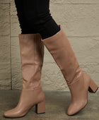 Persuasion Block Heel Knee High Boots - Body By J'ne