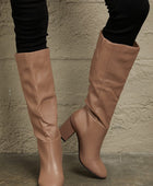 Persuasion Block Heel Knee High Boots - Body By J'ne