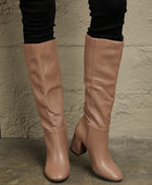 Persuasion Block Heel Knee High Boots - Body By J'ne