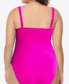 Plus Size Scoop Neck Sleeveless One-Piece Swimsuit - Body By J'ne