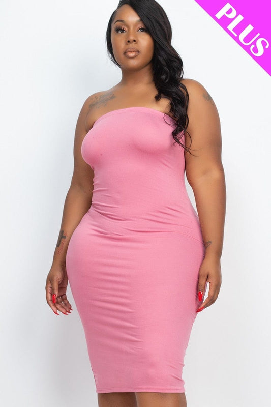 Plus Tube Bodycon Dress - Body By J'ne