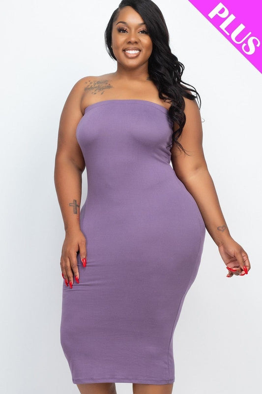 Plus Tube Bodycon Dress - Body By J'ne