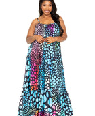 Printed Voluminous Maxi Dress - Body By J'ne