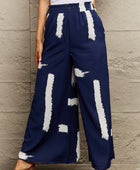 Printed Wide Leg Long Pants - Body By J'ne