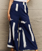 Printed Wide Leg Long Pants - Body By J'ne