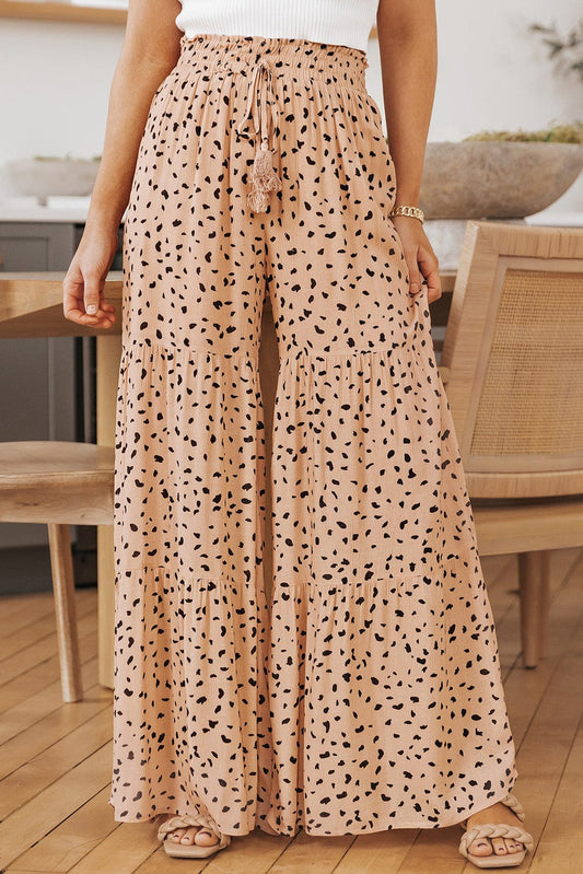 Printed Wide Tiered Pants - Body By J'ne