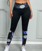 Printed Wide Waistband Active Leggings - Body By J'ne