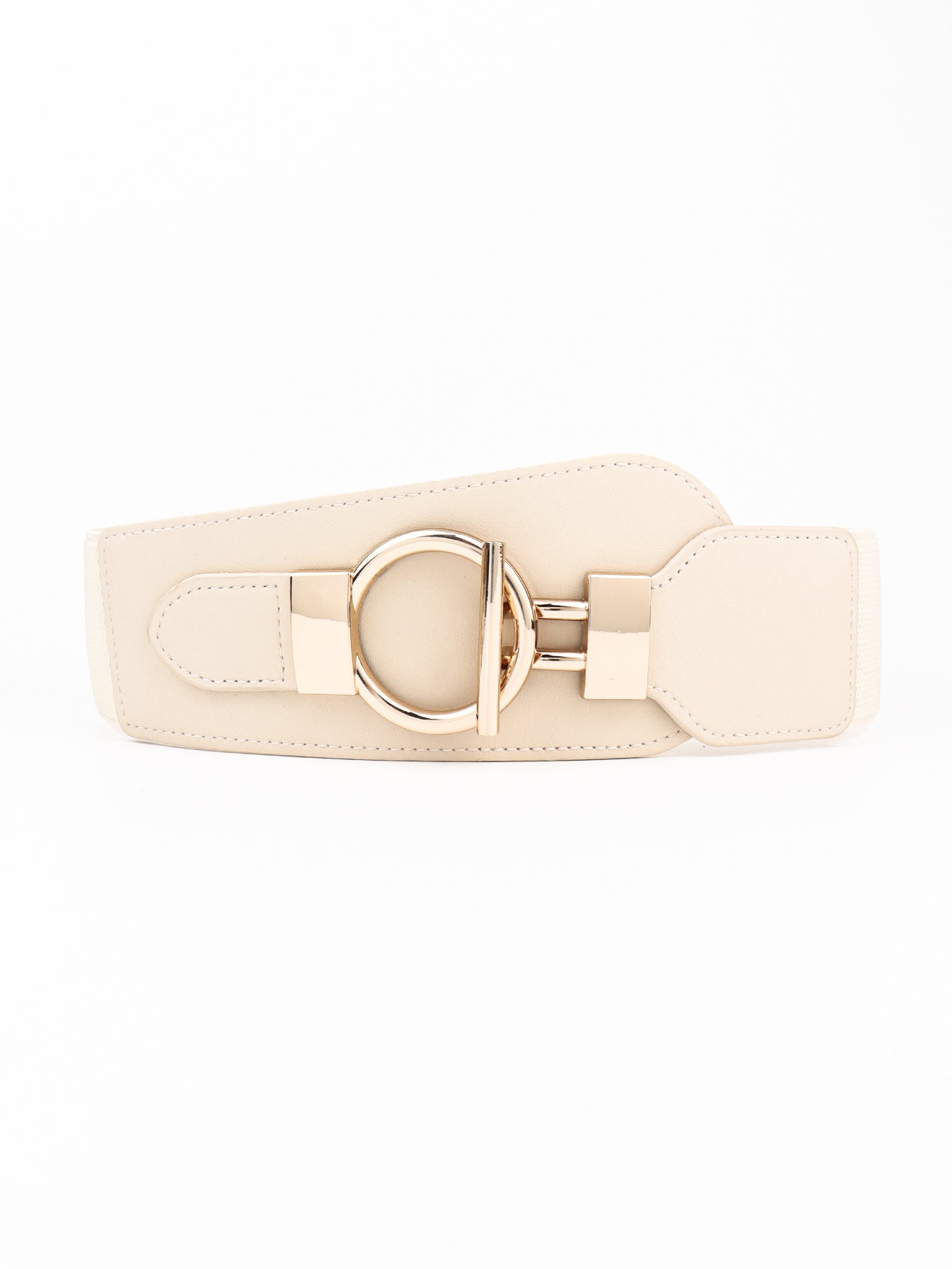 PU Elastic Wide Belt with Alloy Buckle - Body By J'ne