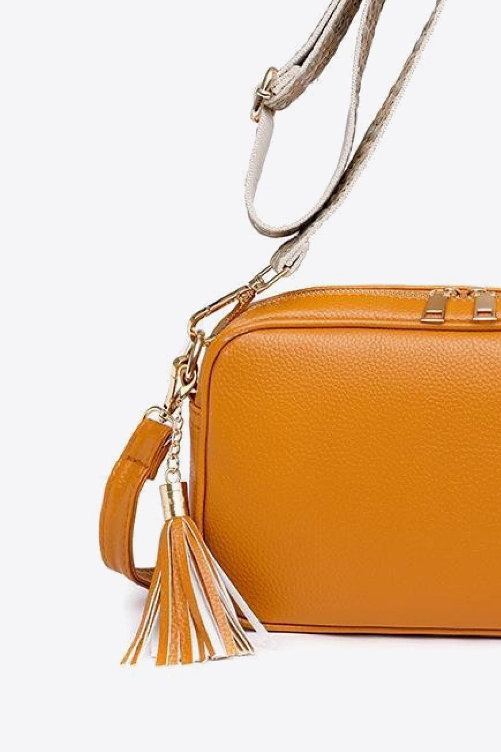 PU Leather Tassel Crossbody Bag - Body By J'ne