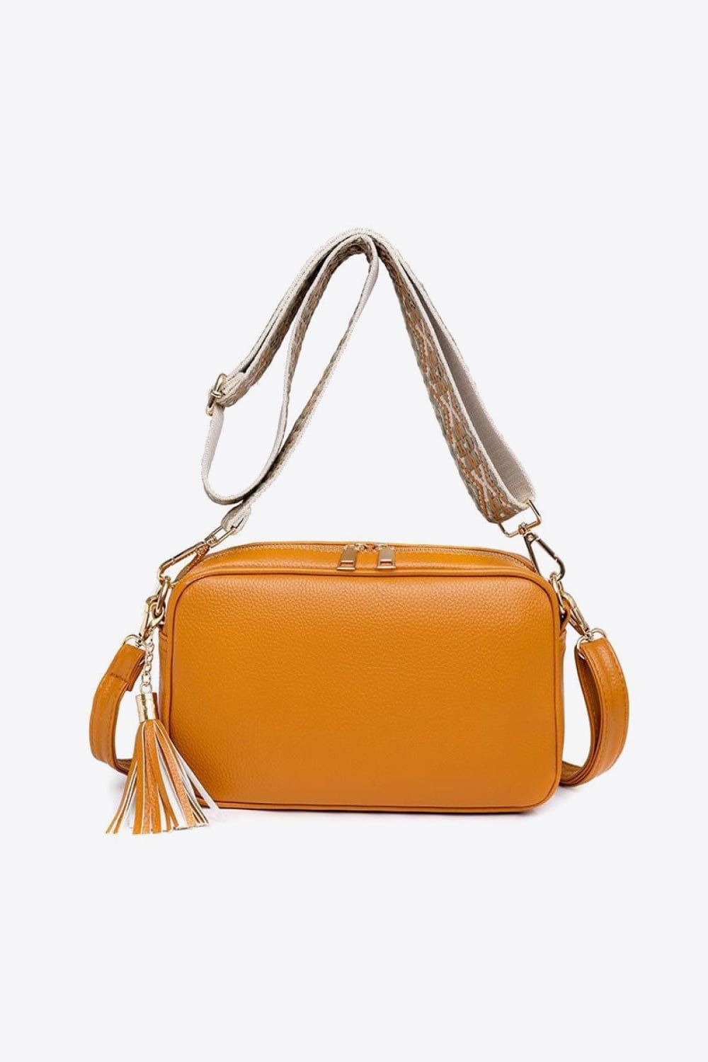 PU Leather Tassel Crossbody Bag - Body By J'ne