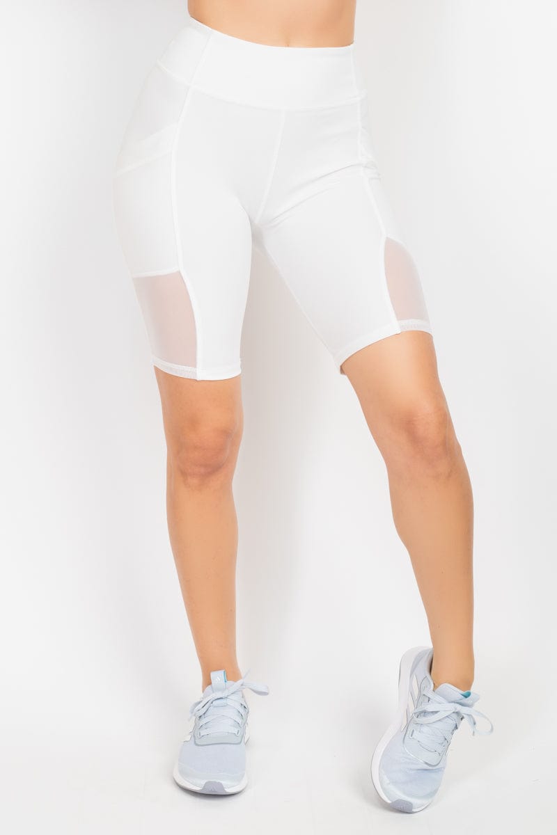 Racerback Mesh Top & Activewear Shorts Set - Body By J'ne