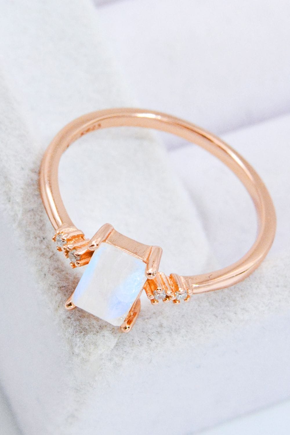 Rectangle Natural Moonstone Ring - Body By J'ne