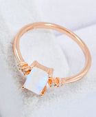 Rectangle Natural Moonstone Ring - Body By J'ne