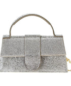 Rhinestone Allover Chic Design Handle Bag - Body By J'ne