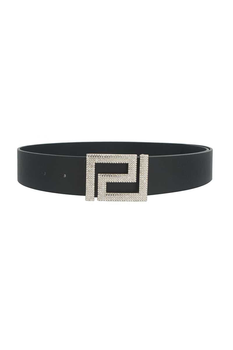 Rhinestone Pave Geo Shape Belt - Body By J'ne