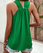 Ruched Grecian Sleeveless Blouse - Body By J'ne