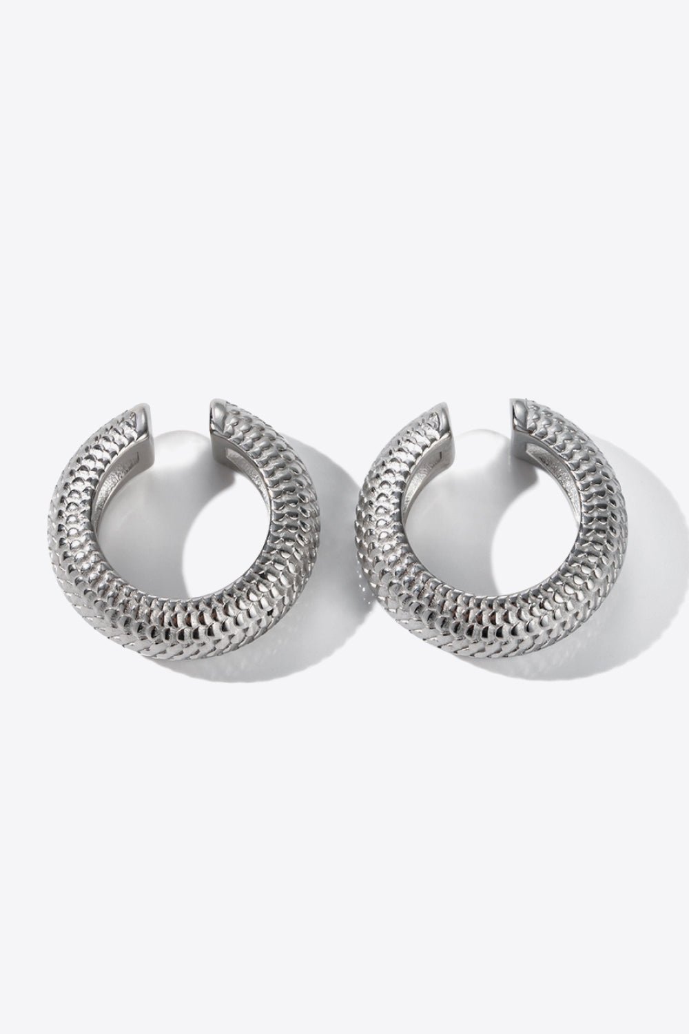 Scale Stainless Steel Cuff Earrings - Body By J'ne