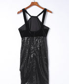 Sequin Fringe Detail Sleeveless Dress - Body By J'ne