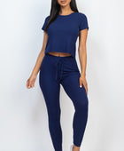 Short Sleeve Top & Leggings Set - Body By J'ne