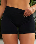 Slim Fit High Waistband Active Shorts - Body By J'ne