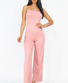 Solid Strapless Jumpsuit - Body By J'ne