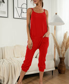 Spaghetti Strap Pocket Jumpsuit - Body By J'ne