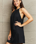 Spliced Lace Round Neck Sleeveless Dress - Body By J'ne