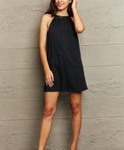 Spliced Lace Round Neck Sleeveless Dress - Body By J'ne