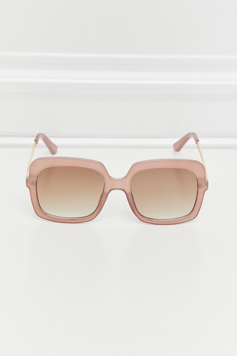 Square Metal-Plastic Hybrid Temple Sunglasses - Body By J'ne