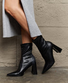 Stacy Block Heel Sock Boots - Body By J'ne